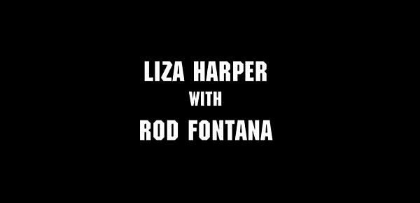  Horny stud Rod Fontana in room gets sweet blowjob from hot babe Liza Harper